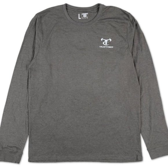 TrueTimber Men's Outdoor  US FLAG BUCK Graphic Tee Long Sleeve Tee Shirts NWT! - Picture 1 of 11